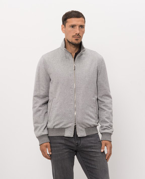 Stefano Ricci Gray cashmere jacket MZJ6300112C0001T