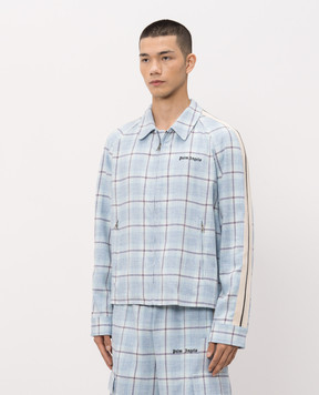 Palm Angels Blue checked shirt jacket PMES04ES26FAB001