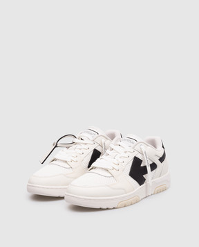 Off-White White Slim Out Of Office logo combo sneakers OMIA243C99LEA002