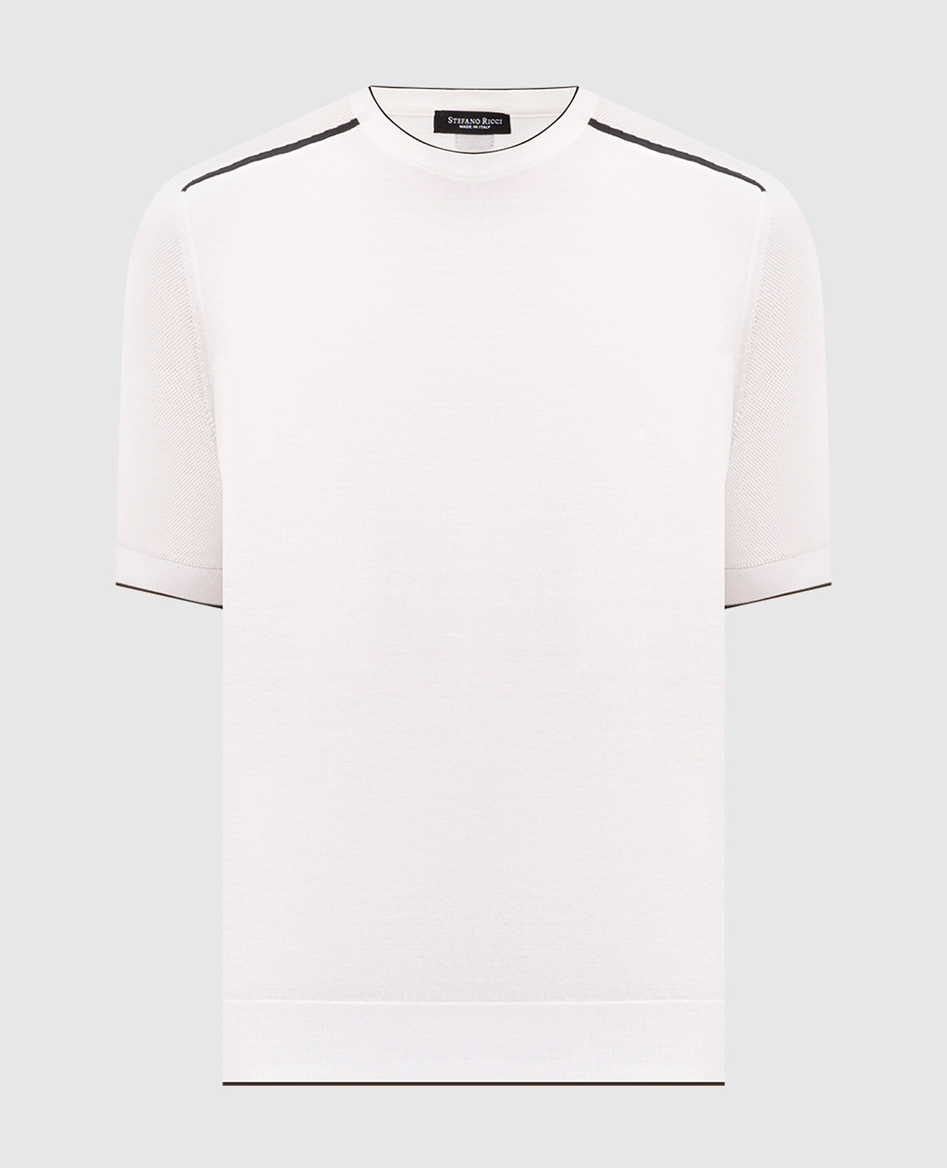 

Ivory silk T-shirt Stefano Ricci, Beige