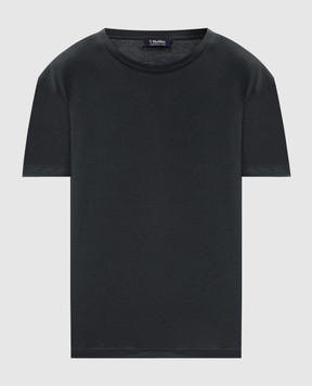 Max Mara SEGALE green t-shirt with embroidery SMMSEGALE
