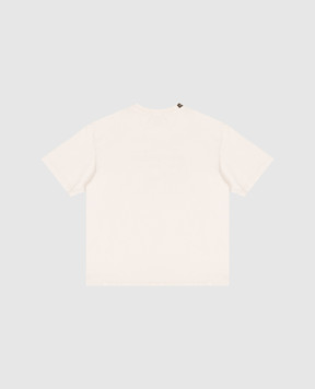 Dolce&Gabbana Children's beige T-shirt with logo print L4JTHVG7PRJ26