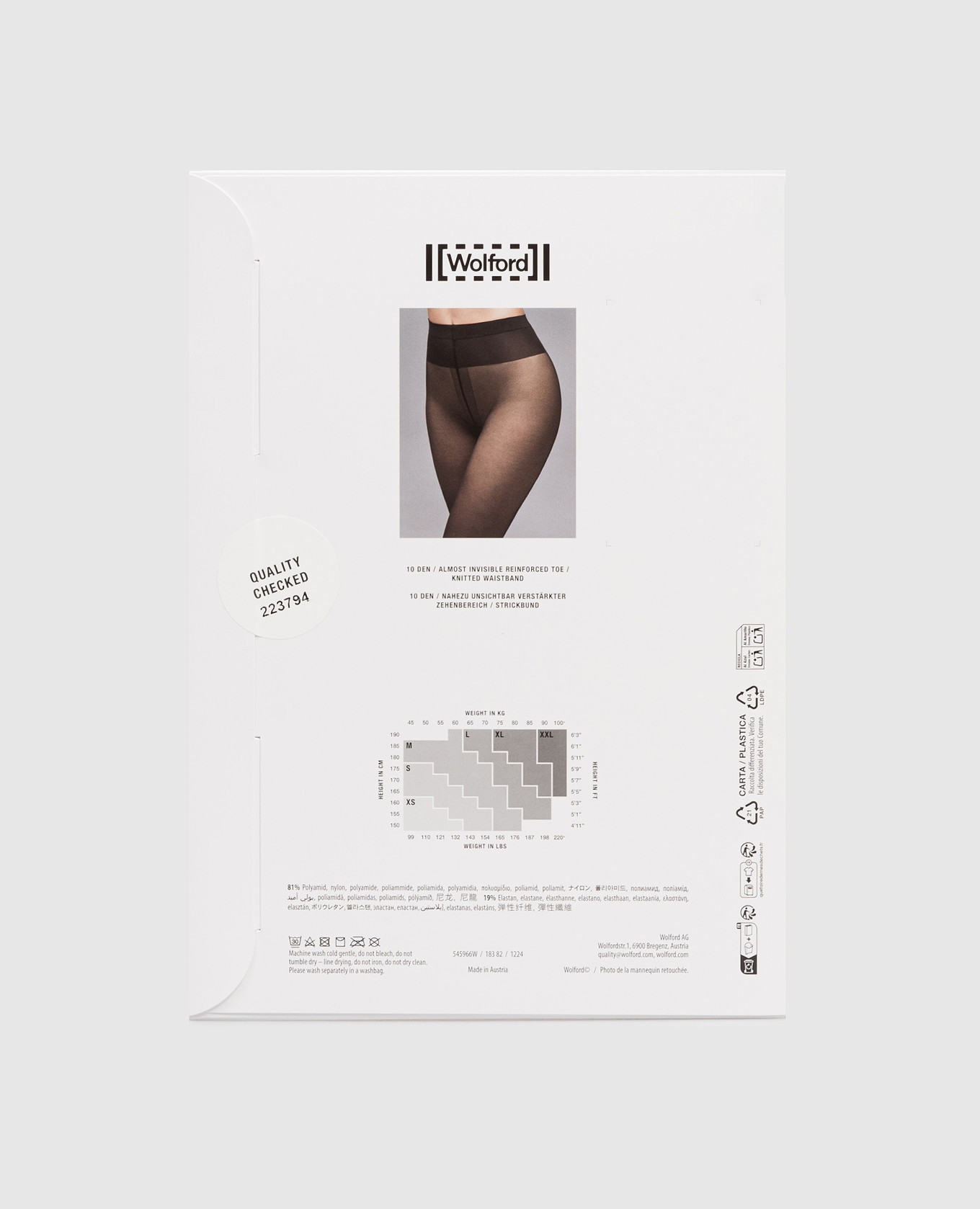 

Beige 10 den Individual tights with matte effect Wolford