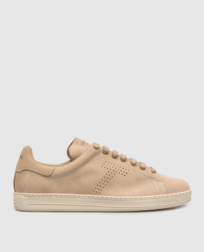 Tom Ford Beige suede sneakers WARWICK J1507LCL423N