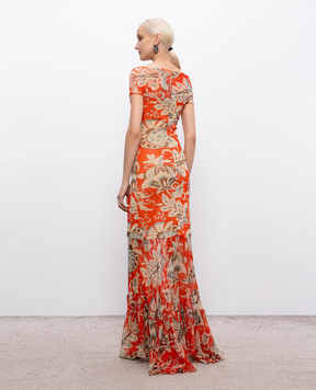Etro Red printed dress WRHA062299IAS71