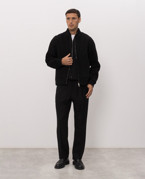 Brett Johnson Black cashmere and silk cardigan FW26K41LPRONOI