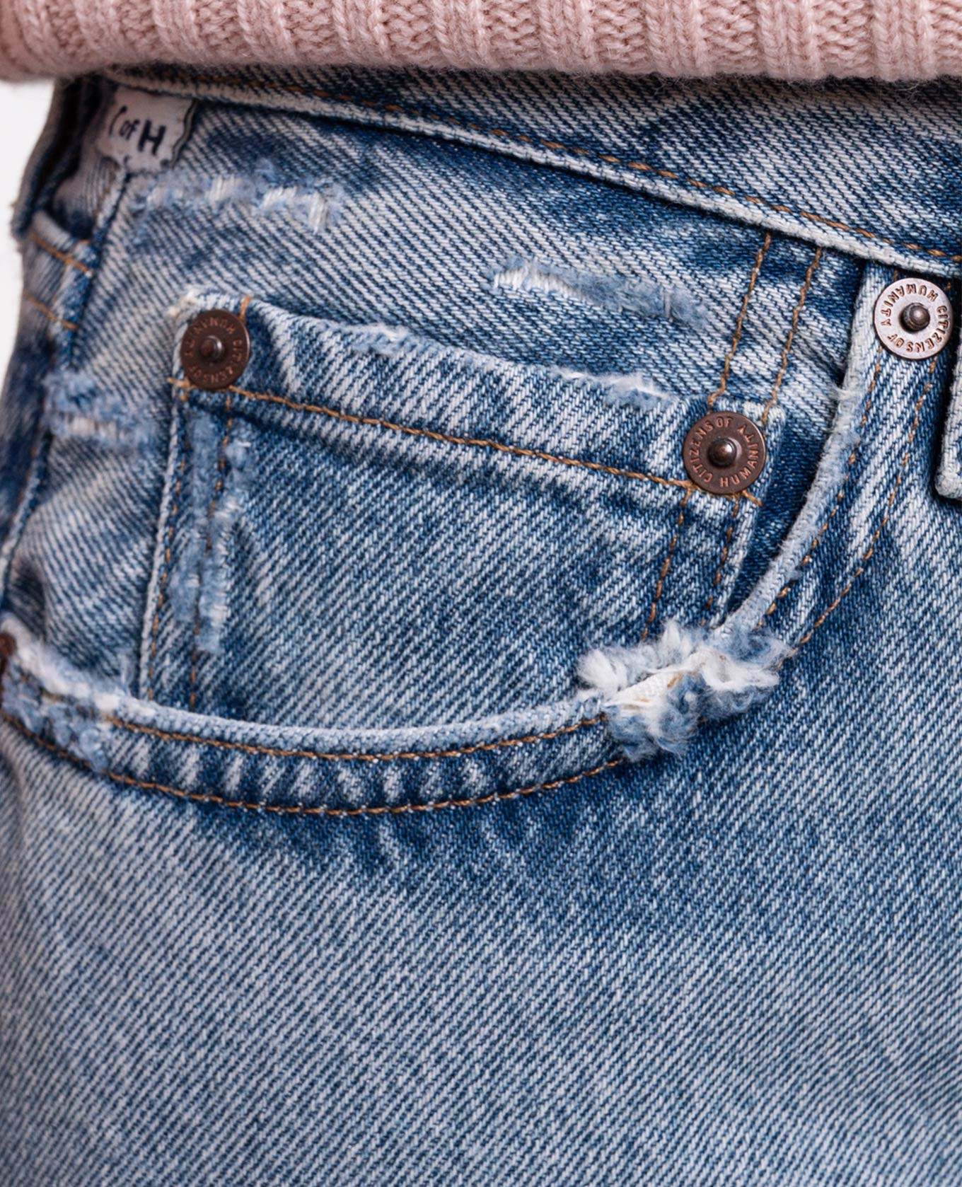 Blue jeans with a worn effect CITIZENS OF HUMANITY 5