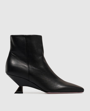 Benedetta Boroli Edna black leather ankle boots EDNA