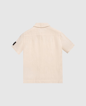 Stone Island Children's beige linen shirt L1S161100001S014514