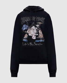 Vetements Black COF Sacrifice hoodie MH27HD205Bw