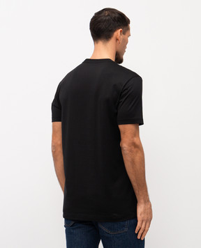 Dolce&Gabbana Black T-shirt with contrast logo G8RN8ZG7NUB