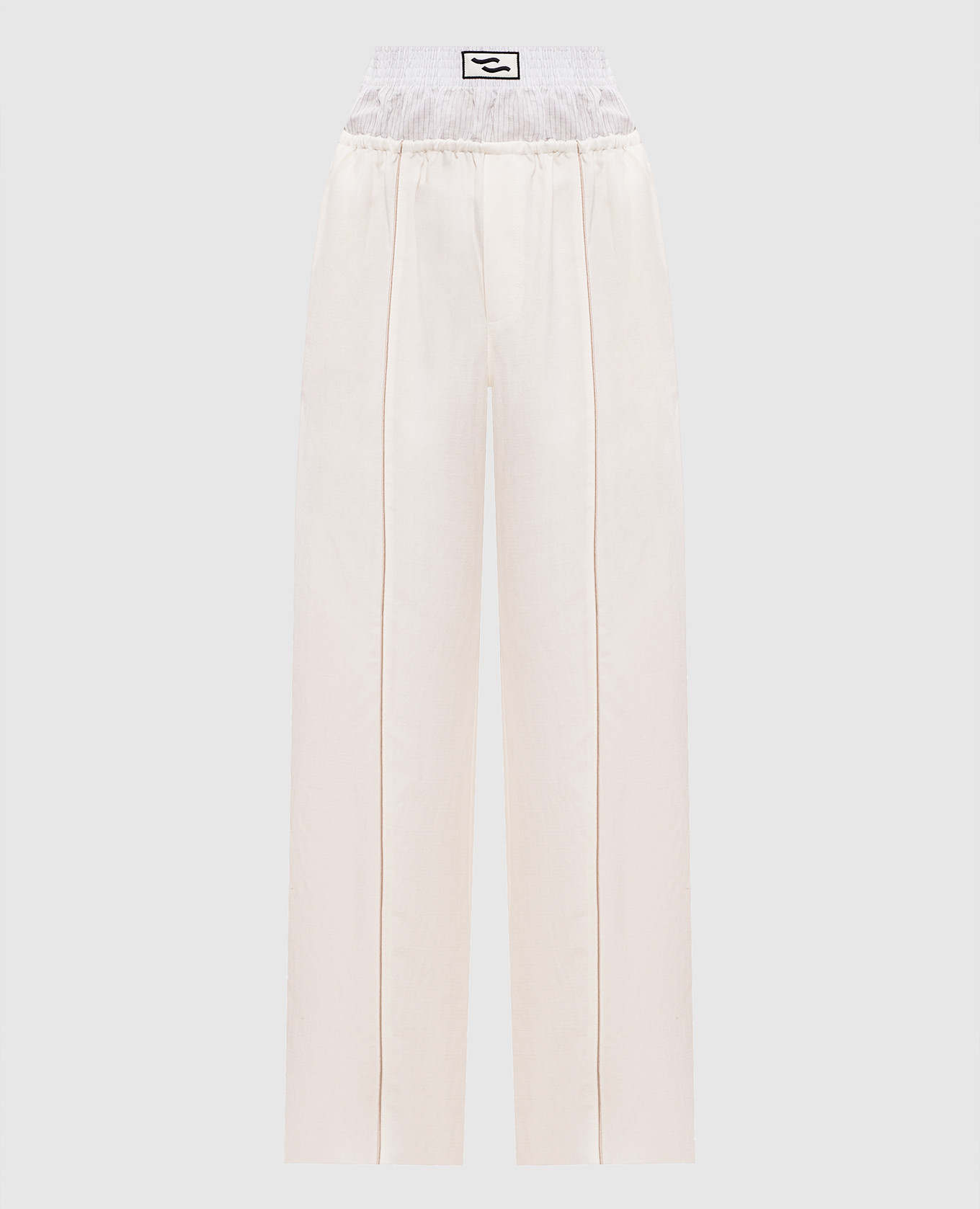 Beige Paji linen pants