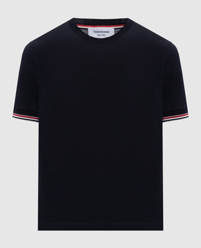 Thom Browne Blue wool T-shirt FJS232AJ0301