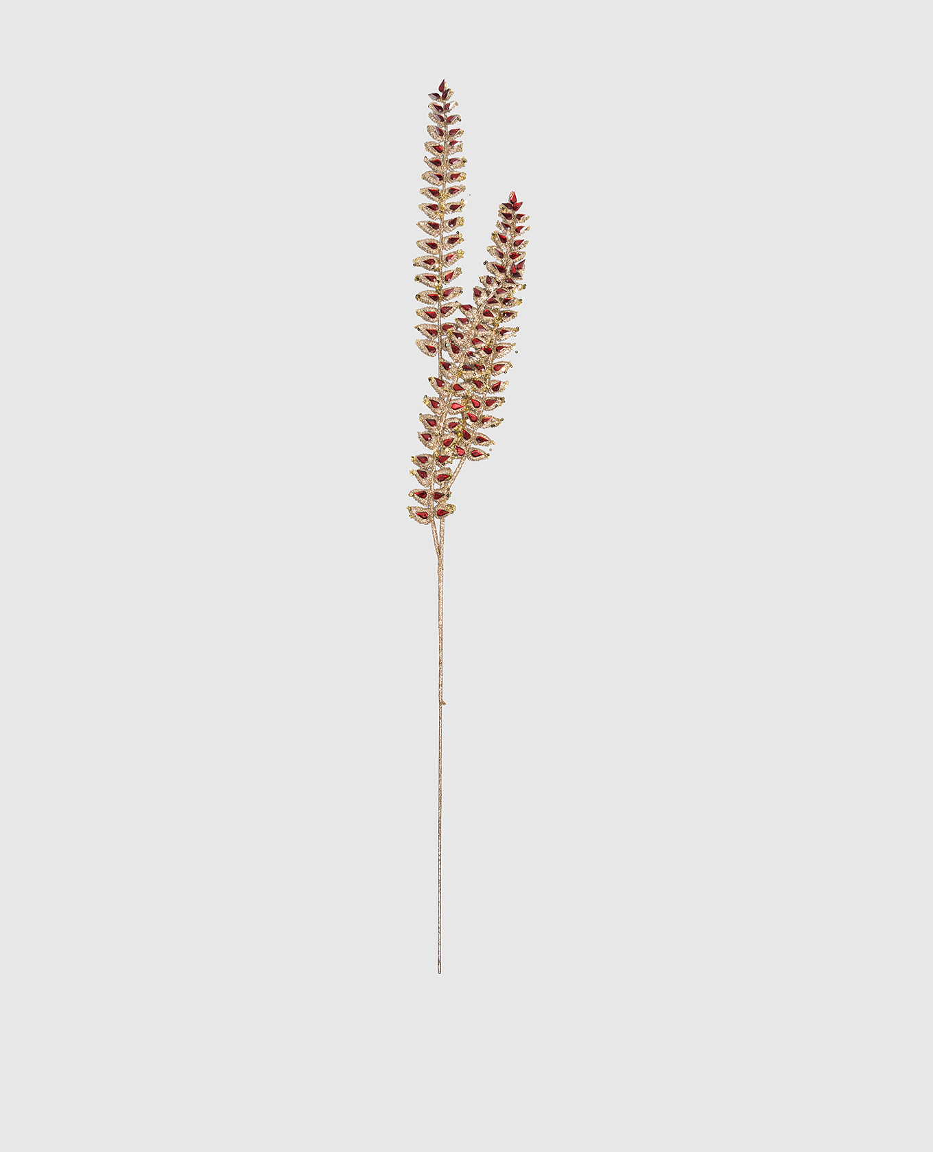 

Decorative Christmas fern branch with crystals EDG, Golden