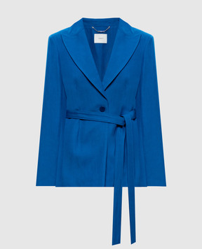 JOSEPH Vinca blue jacket with linen JF009864