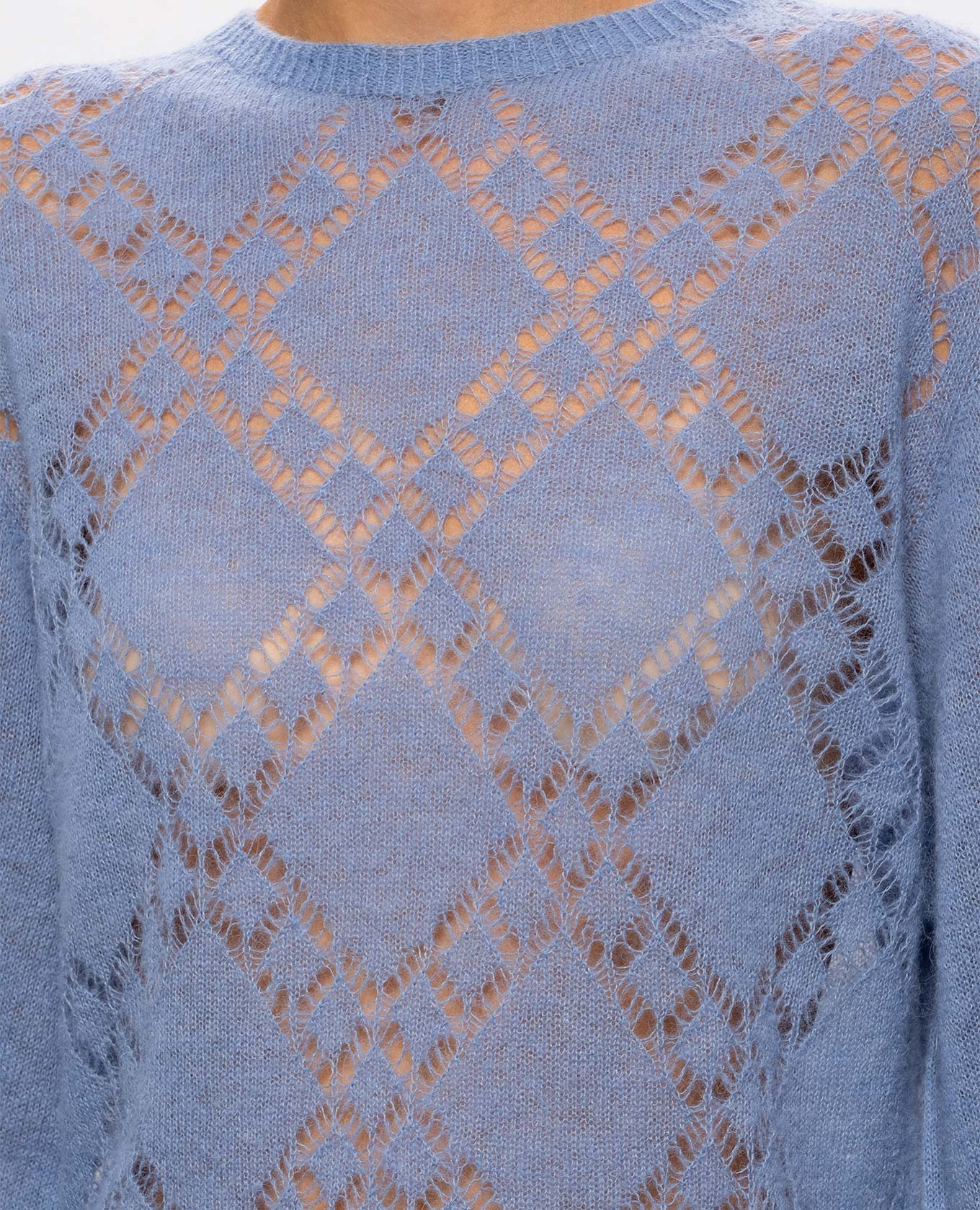 Blue alpaca wool sweater Twinset 5