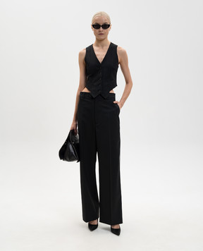 Vetements Black wool vest WE76TV360B