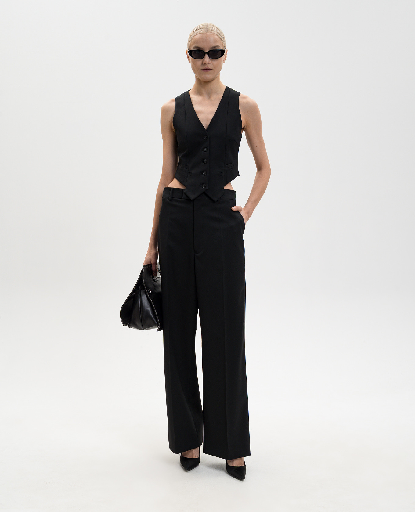 Black wool vest Vetements 2