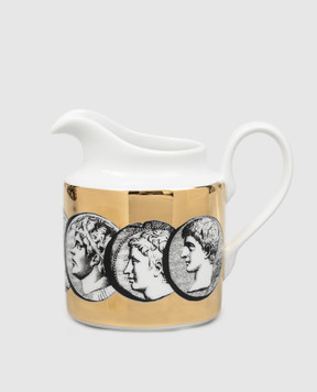 Fornasetti White porcelain creamer Cammei P05Z500