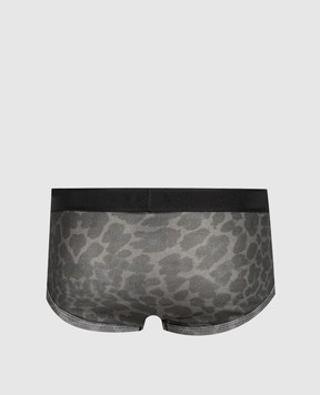 Tom Ford Grey leopard print briefs T4LC11230