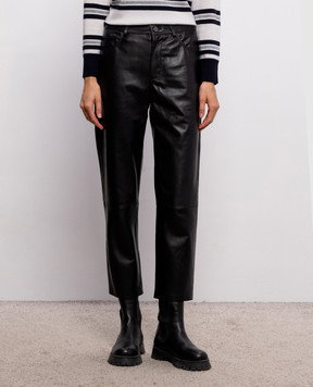 Simonetta Ravizza Black leather pants Koral F06PS72L1