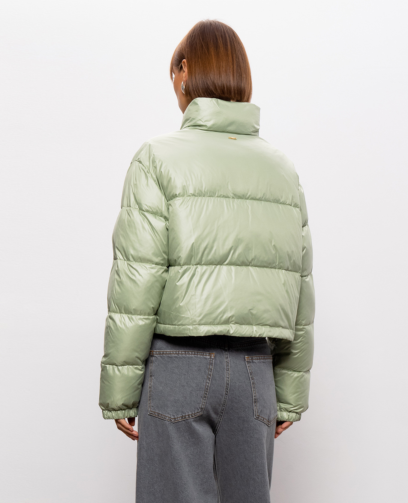 Green quilted jacket Twinset 4