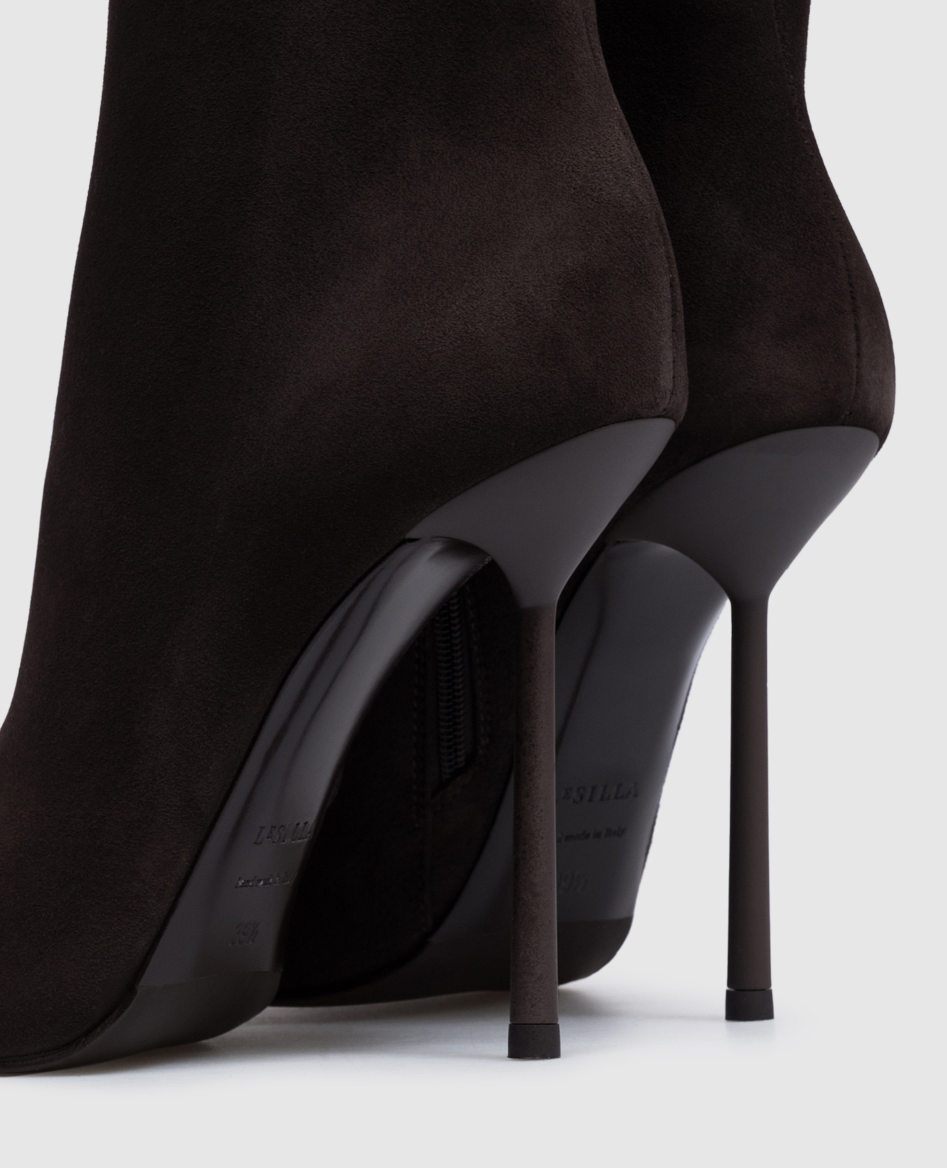Brown suede ankle boots BELLA Le Silla 5