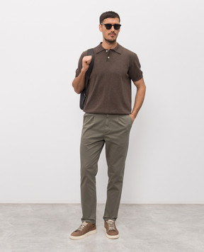 Woolrich Brown polo CFWOKN0363MRUF0787