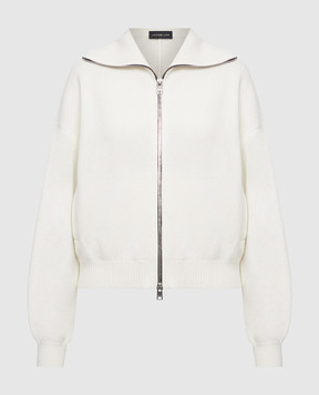 Jacob Lee Ivory cashmere cardigan WWCJ0015AW26W