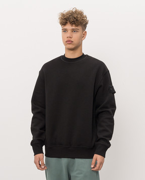 Stone Island Black insulated sweatshirt with wool L2S156100013S0F15