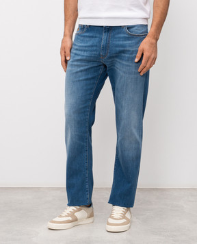 MooRER MILTON blue jeans with a worn effect MILTON919VINTAGE