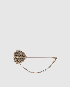CelesteG Gold brooch with crystals 2070