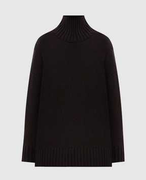 Allude Brown wool and cashmere sweater 26517633