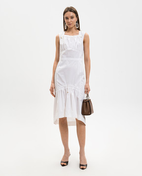 Fendi White cotton dress FDD554AW7V