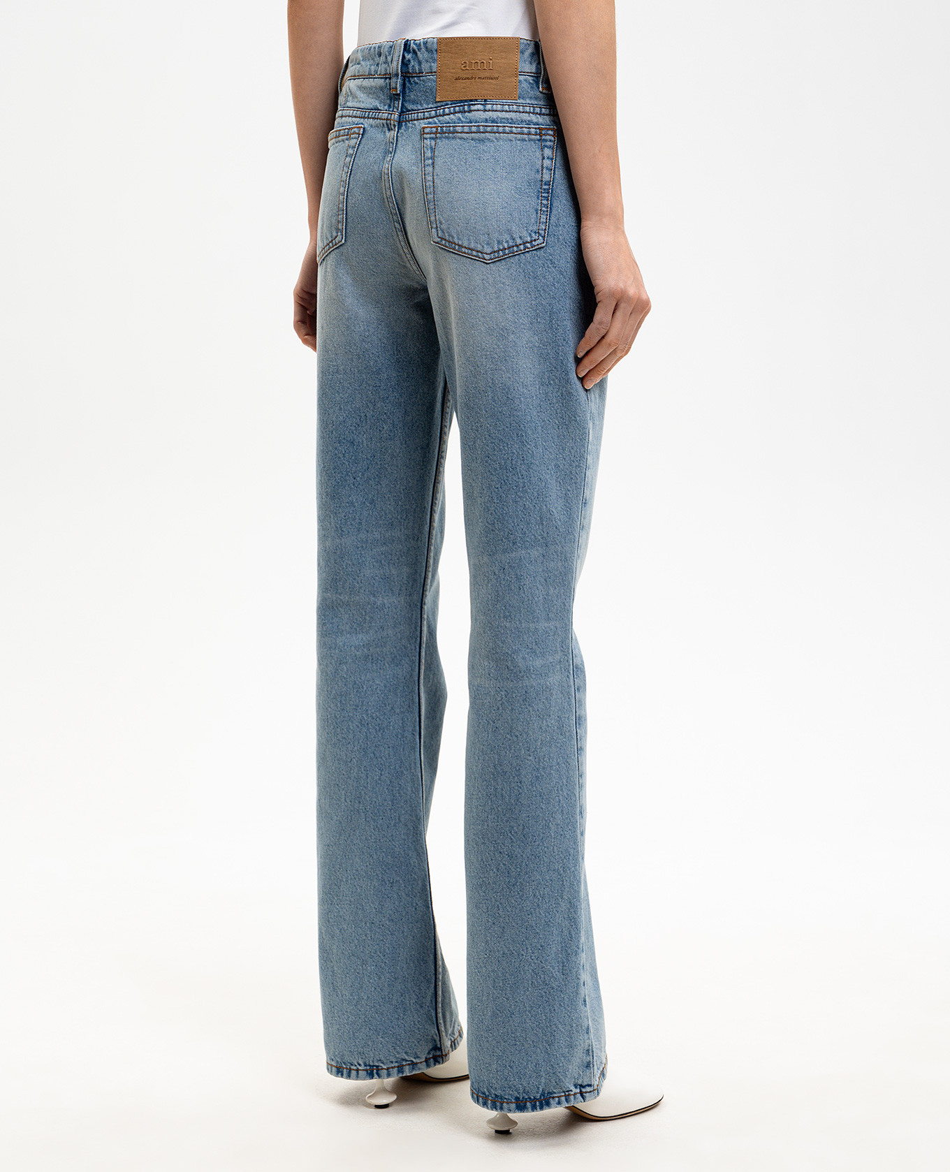 Blue flared jeans Ami Paris 4