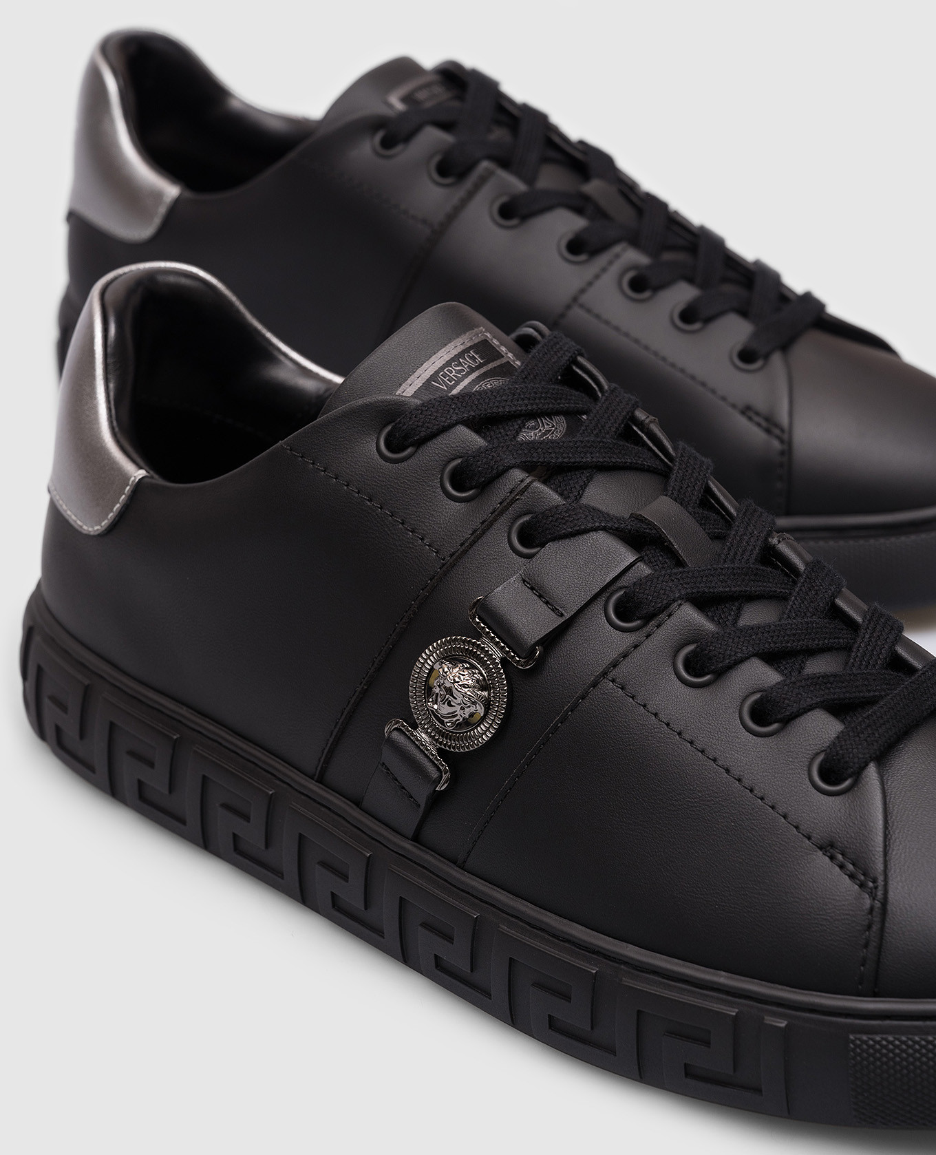 Black Greca sneakers Versace 5