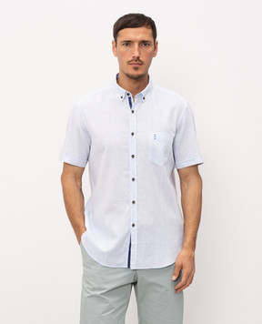 Florentino Blue shirt with linen 126729614818