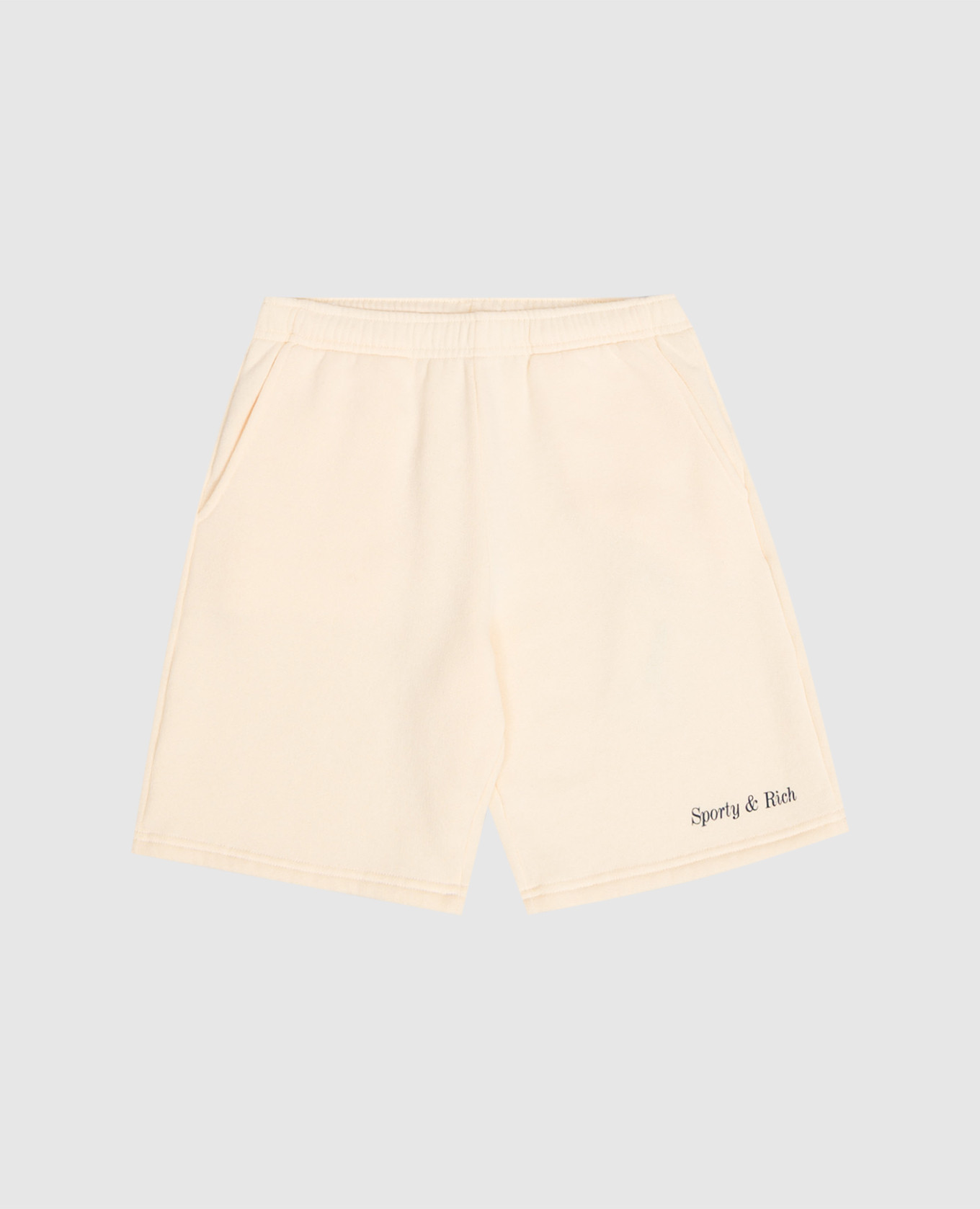 Children's yellow insulated shorts with logo print Sporty & Rich