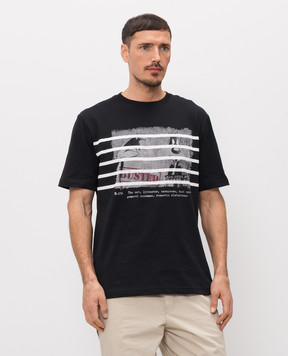 Iceberg Black T-shirt with Looney Tunes print F0246325