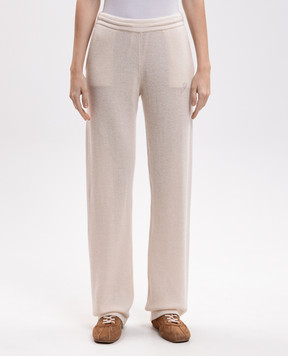 Sporty & Rich Ivory cashmere and wool pants PA02782327CR01
