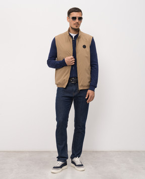 Stefano Ricci Brown vest with logo M6J4100020PL001HSAC64