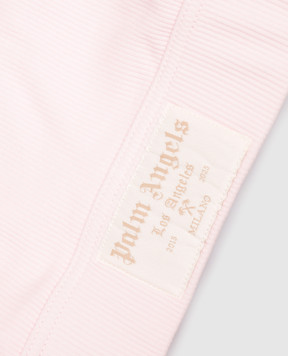 Palm Angels Pink top with logo patch PLA1UWTP10SI