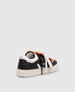 Off-White Black leather 3.0 Court sneakers with appliqués OWIA28ES26LEA001
