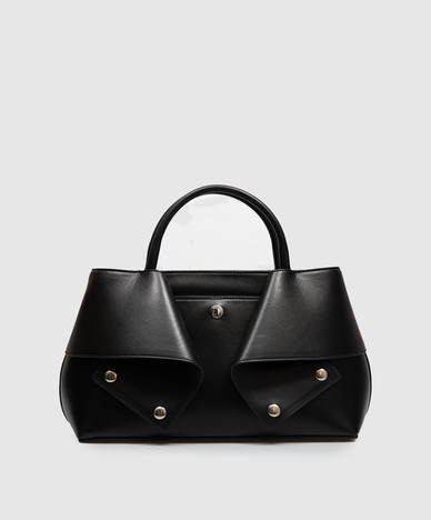 Mercer black leather tote bag