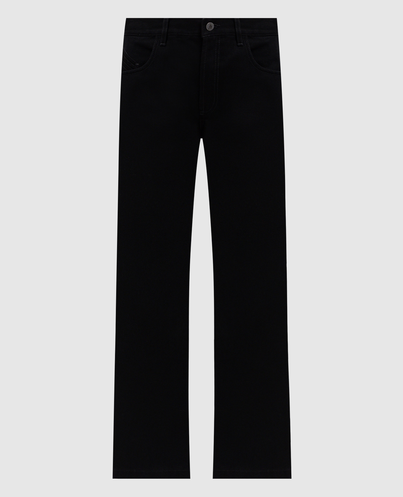 Black jeans with logo patch The Attico