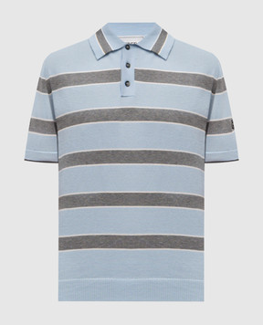 Iceberg Blue striped polo shirt A0029503