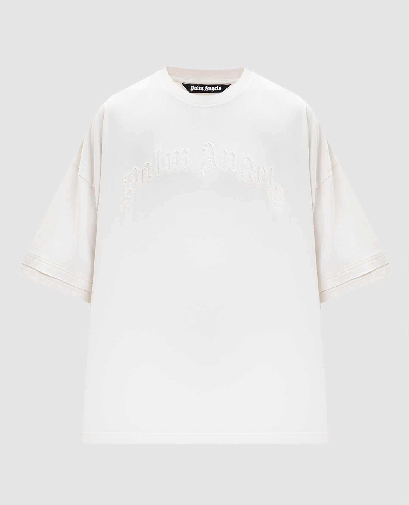 

White T-shirt with logo Palm Angels