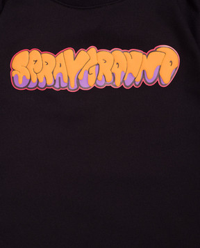 Sprayground Makes the World Go Round Kids Black T-Shirt SPY1436BLK