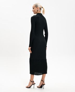 PROENZA SCHOULER Luiza green ribbed dress R2617345KY410