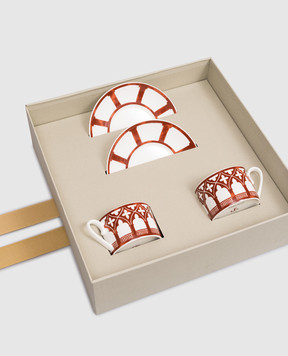 Geminiano Cozzi 1765 Porcelain tea set Venezia 4 pcs in a gift box JQCGP129074n